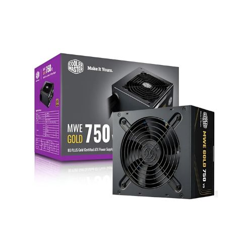 Fuente de Poder CoolerMaster MWE 750W Gold V3 MPE-7506-ACAG-BWO