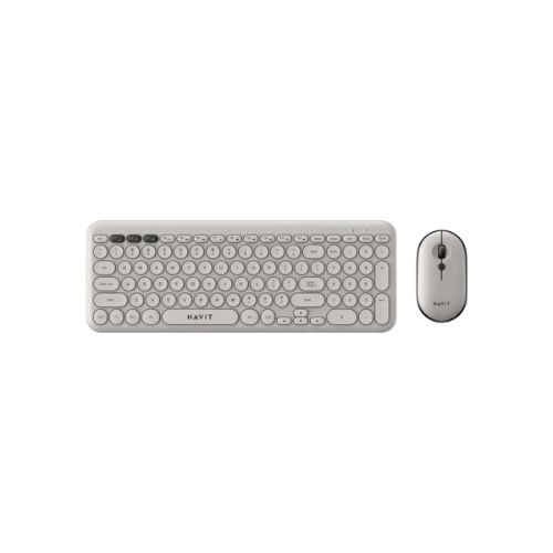COMBO TECLADO+MOUSE INALAMBRICO HAVIT KB254GCM-LIGHTGRAY