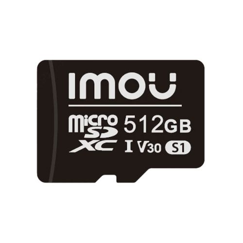 MICROSD IMOU ST2-512-S1 MICROSD 512GB CLASE 10, VELOCIDAD UHS CLASE U3, 95MB/S